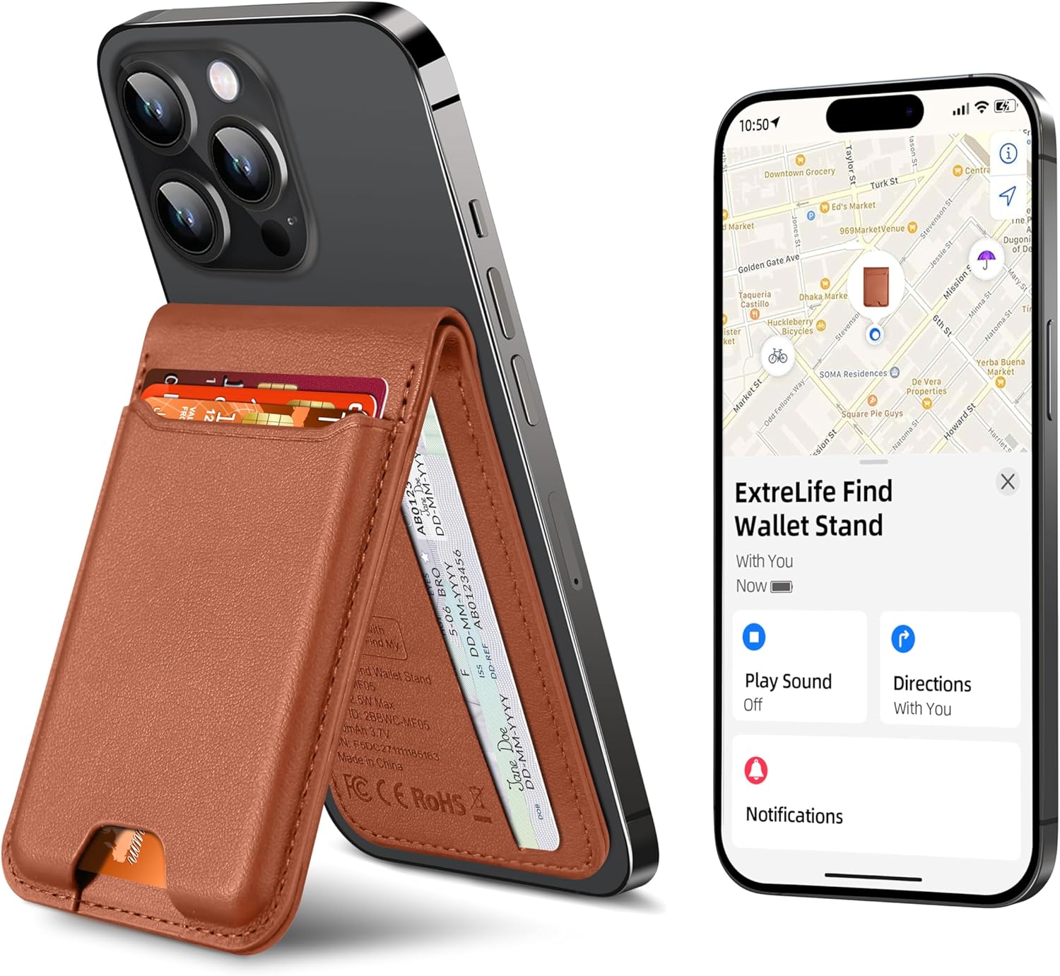 MagSafe Wallet with Find My Functionality for iPhone 12-17 Series