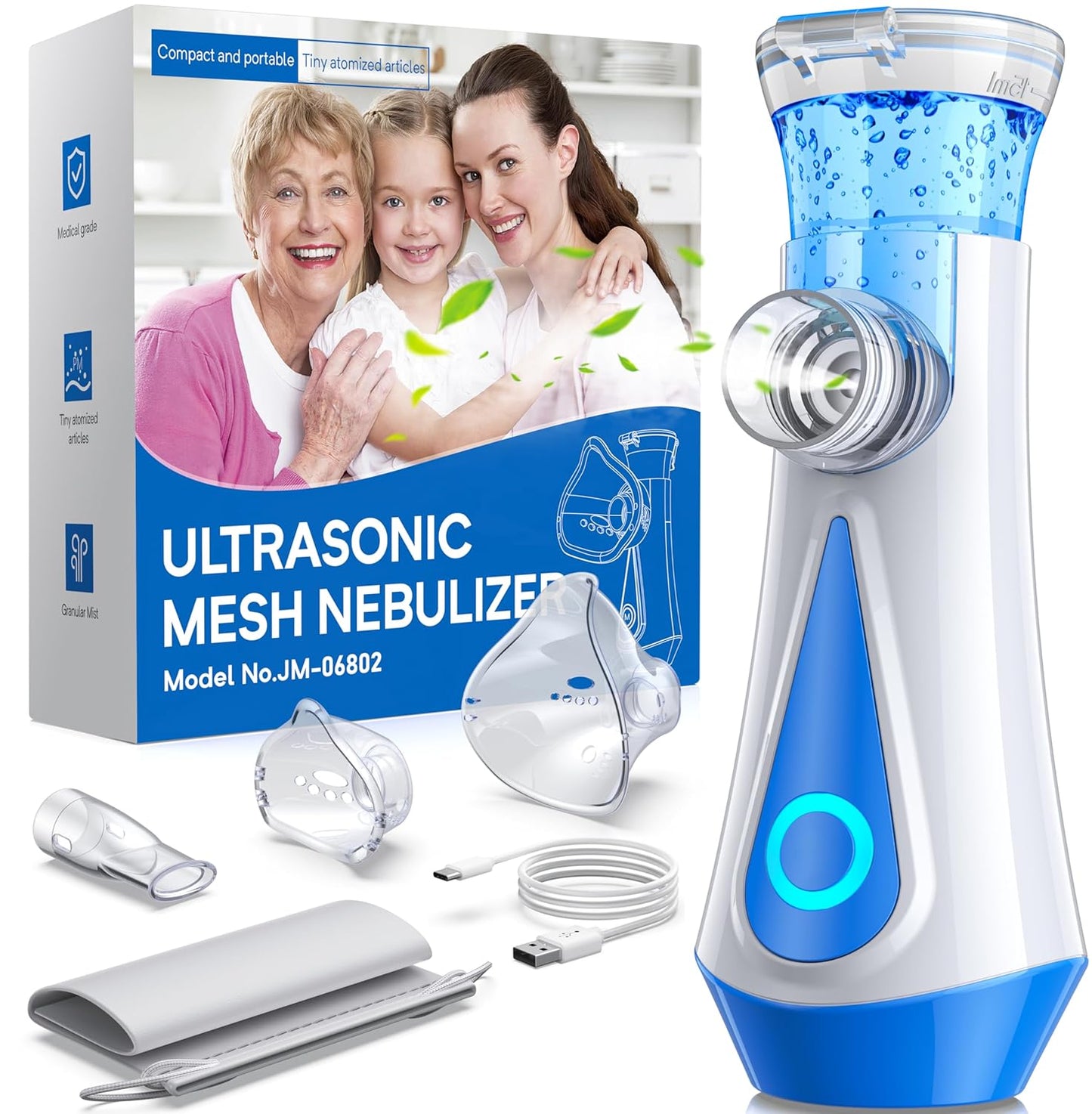 Smart Portable Nebulizer for Adults and Kids - Effective Relief