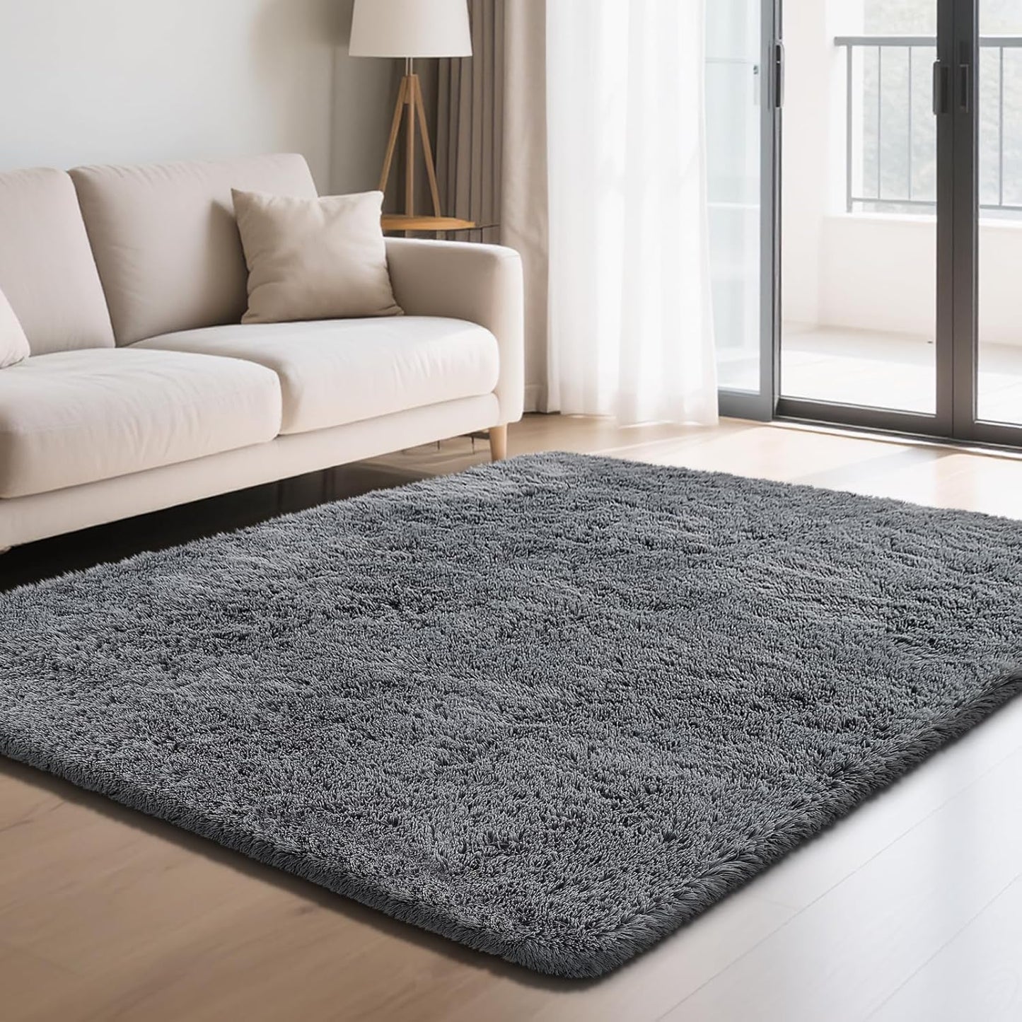 Fluffy Rug Shaggy Area Rug for Bedroom and Living Room Decor