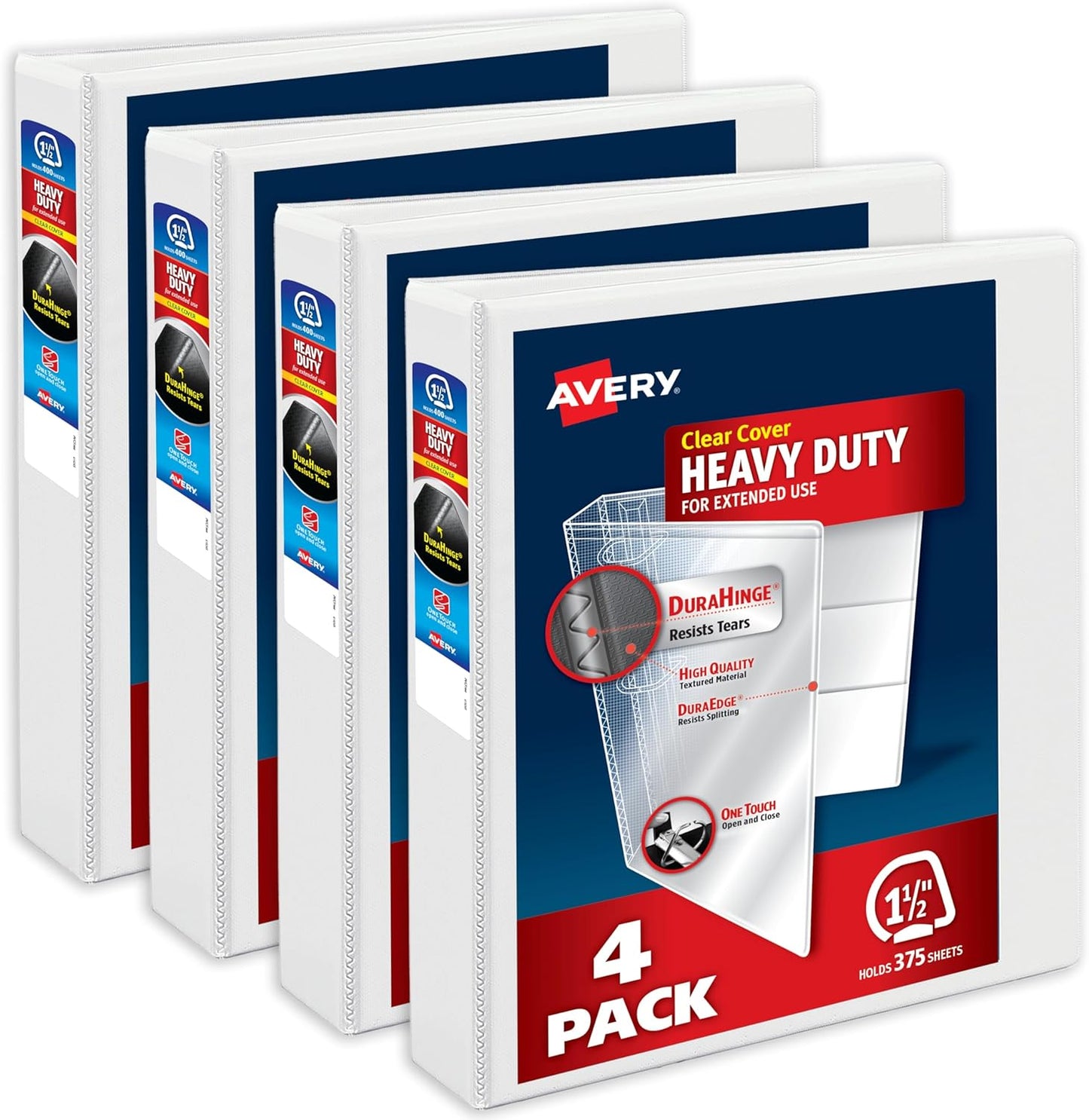 Avery Heavy-Duty View Binders: Durable & Customizable
