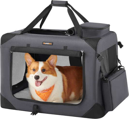 Feandrea 28 Inches Collapsible Soft Dog Crate for Travel