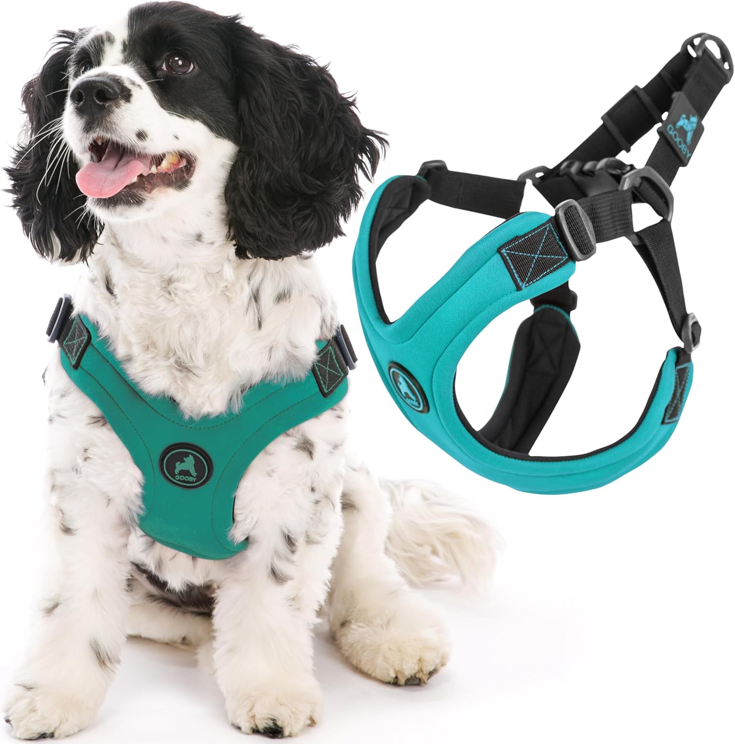 Gooby Escape Free Sport Harness for Medium Dogs - No Choke Design
