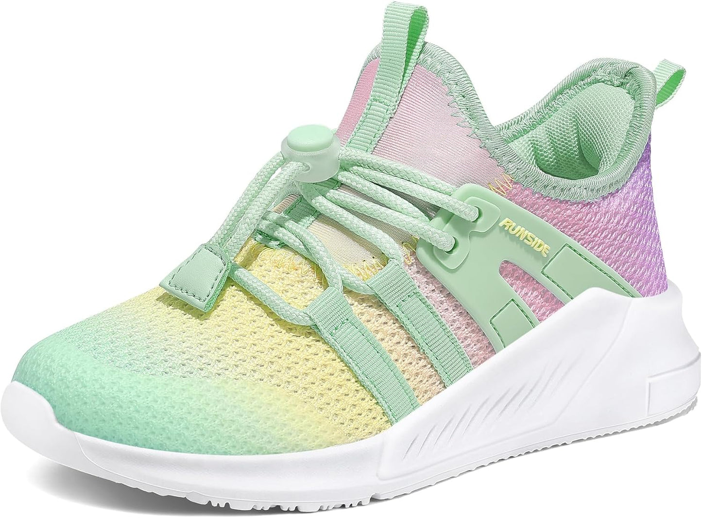 RUNSIDE Girls Tennis Shoes Lightweight Sports Sneakers for Kids