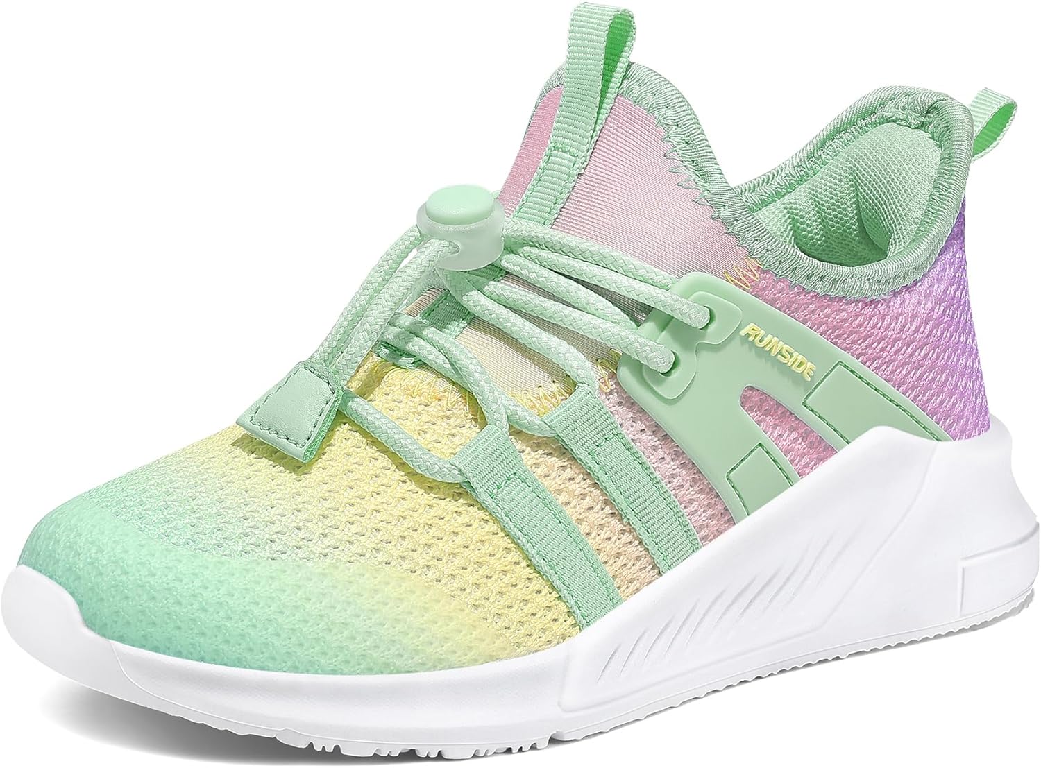 RUNSIDE Girls Tennis Shoes Lightweight Sports Sneakers for Kids