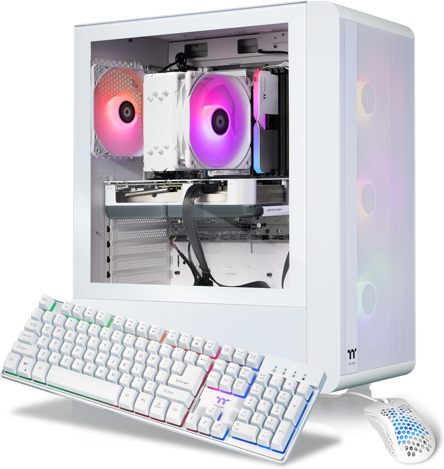 Thermaltake LCGS Quartz R66 Gaming Desktop with Ryzen 5 5600