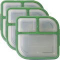 Large To-Go 3-Compartment Food Containers for Meal Prep