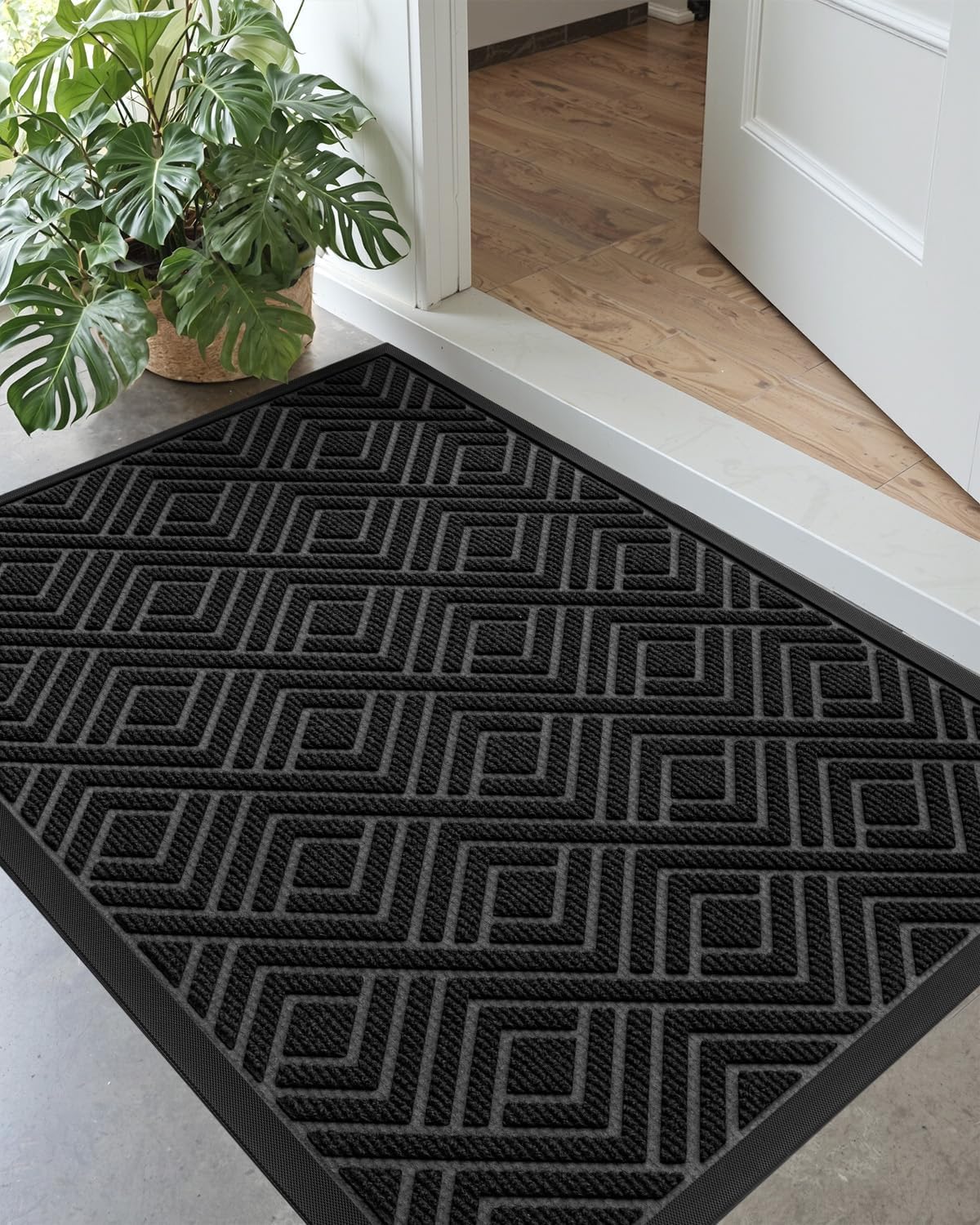 DEXI Heavy Duty Rubber Backed Doormat for Outside Entrance