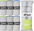 Microfiber 6 Pack Gym Towels for Working Out - Quick Dry Sweat Towels