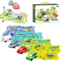 Nukids Puzzle Racer Kids Car Track Set - Creative Puzzle Track Playset