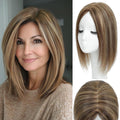 Hair Toppers for Women Real Human Hair 12 in Mono Base - Instant