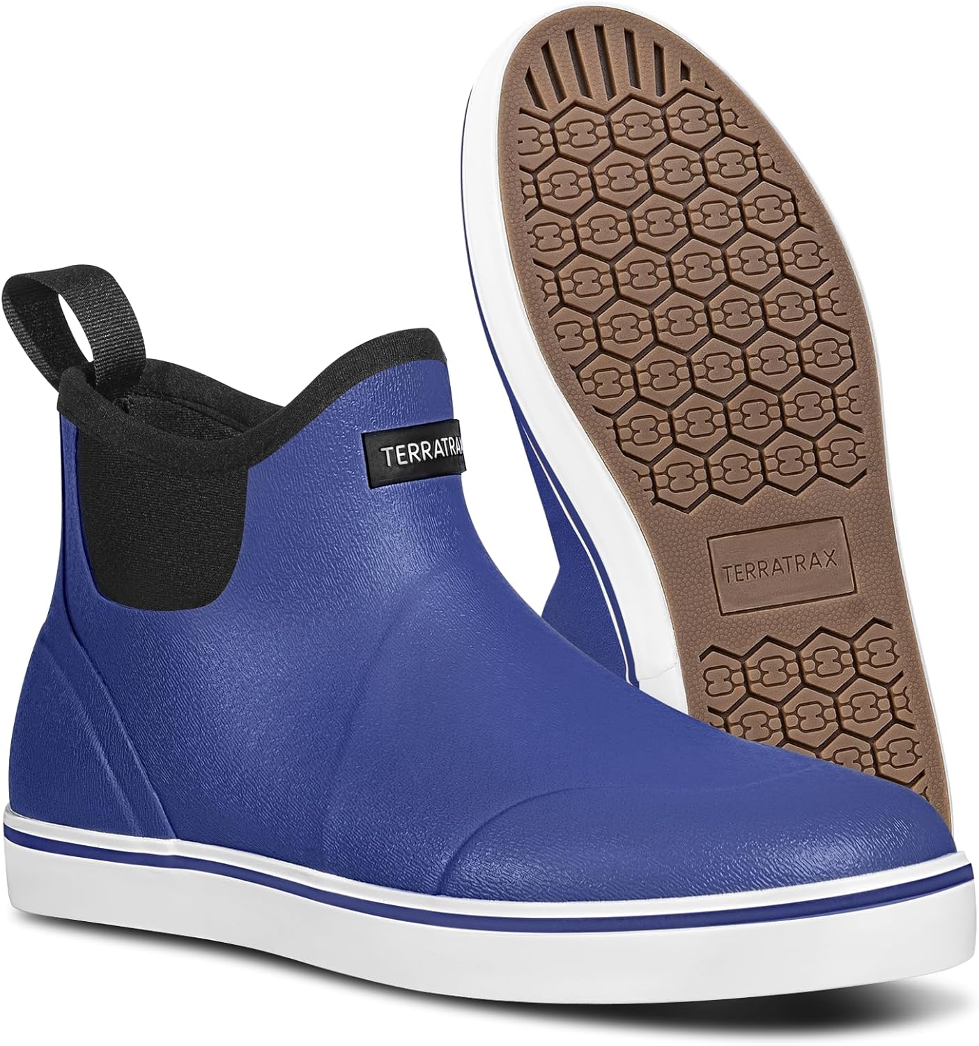 Men's Waterproof Deck Rain Boots for Fishing and Boating