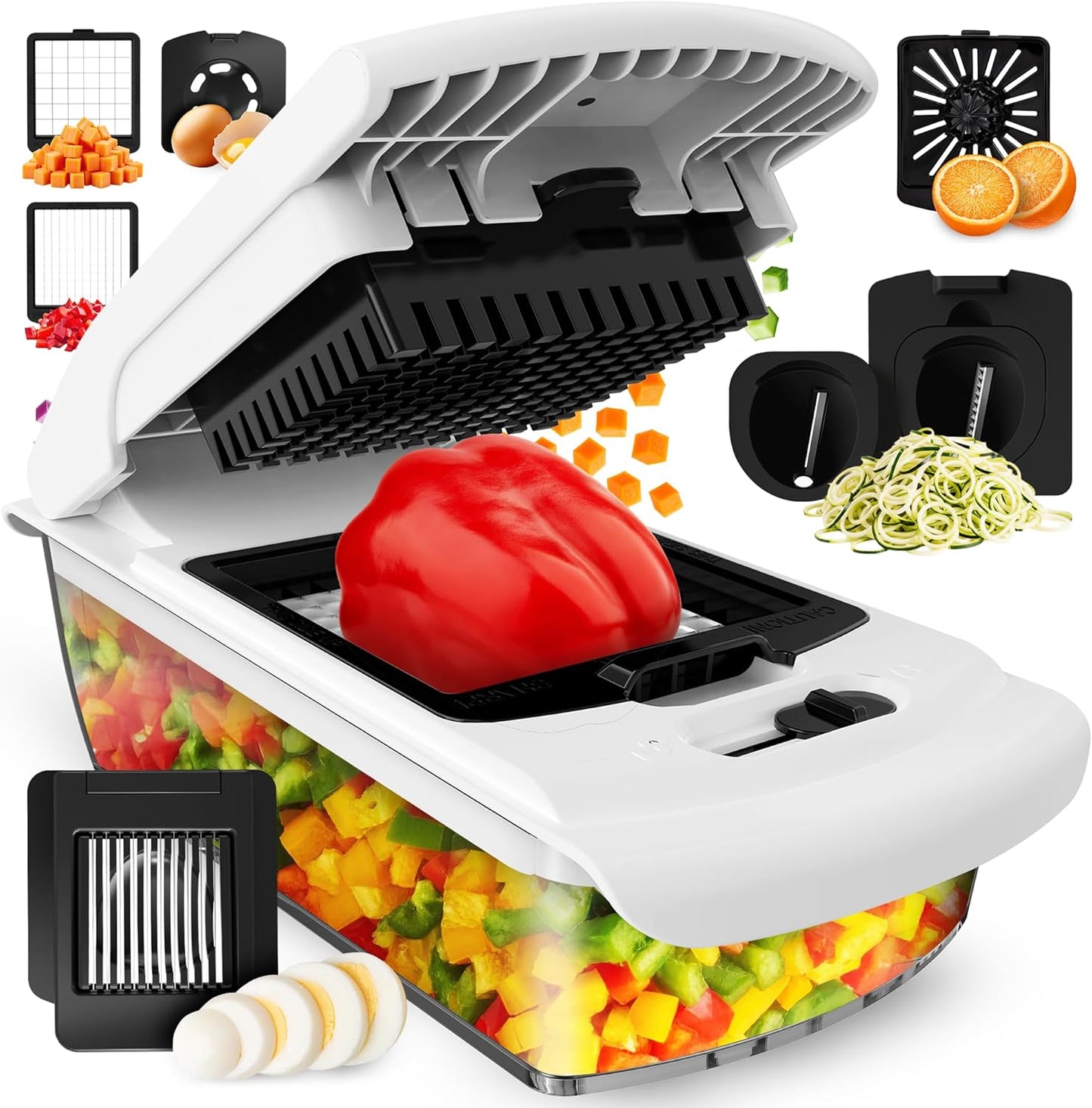Fullstar Pro Chopper - Ultimate Vegetable Slicer and Spiralizer