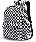 Checkered School Backpack for Girls Women Teens - Lightweight Durable