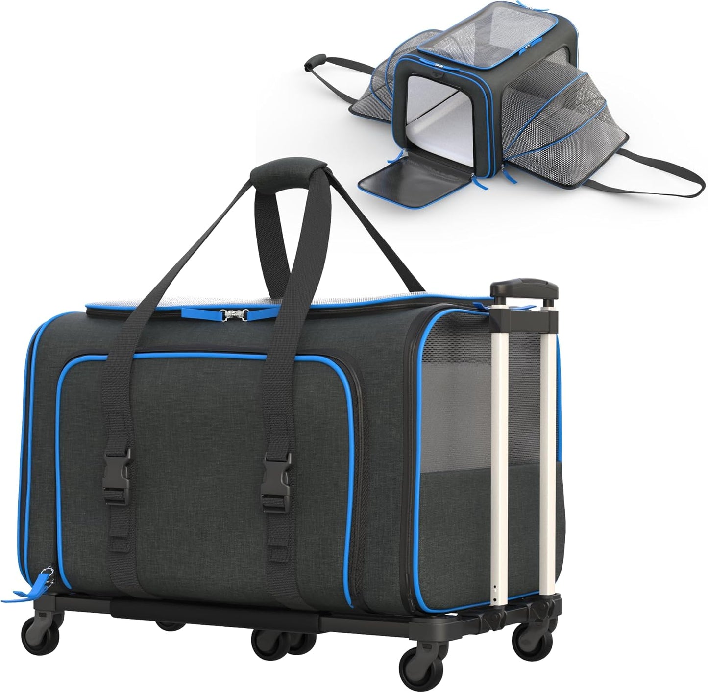 Katziela Rolling Rover Premium Pet Carrier for Easy Travel