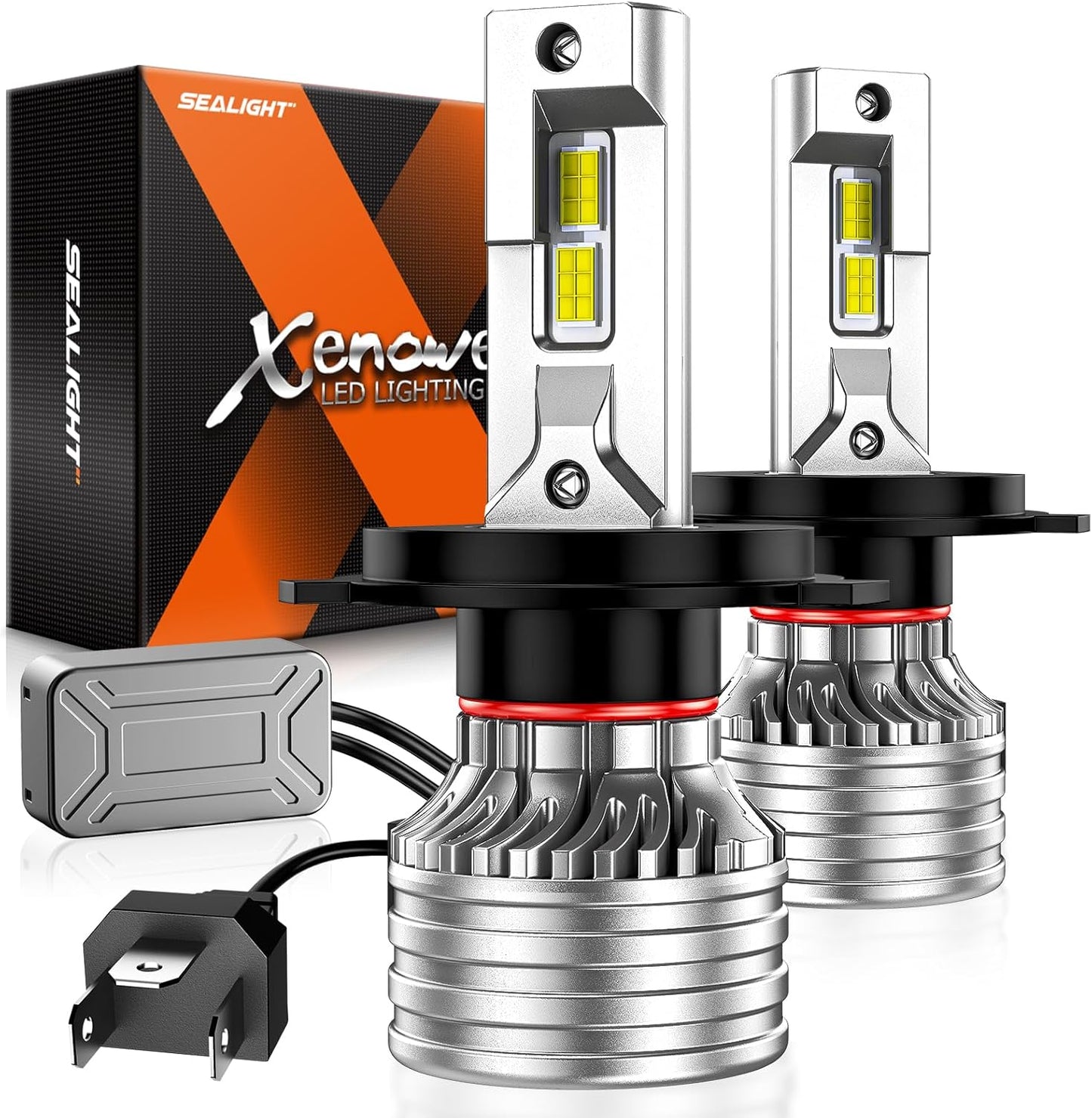 SEALIGHT H4 9003 HB2 Bulbs for Enhanced Night Driving Safety