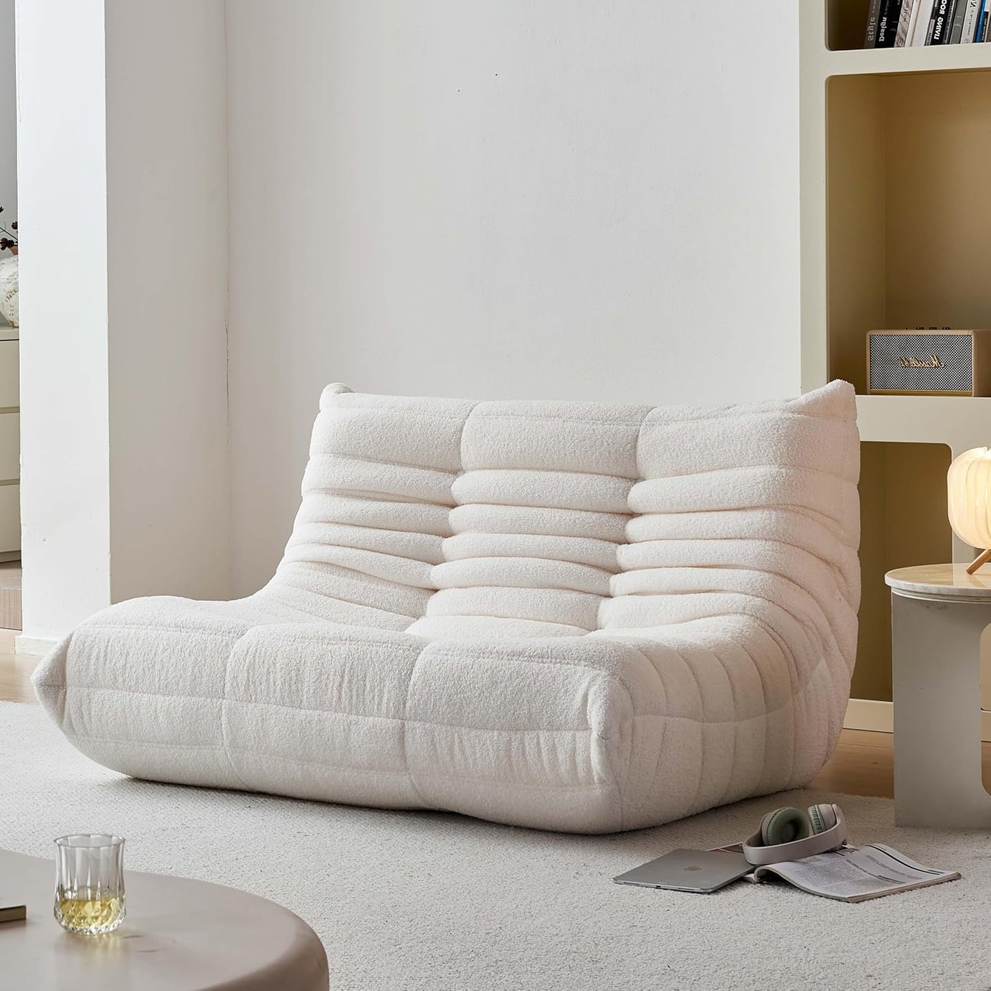 Bean Bag Chair for Adults - Comfy Oversized Loveseat Sofa