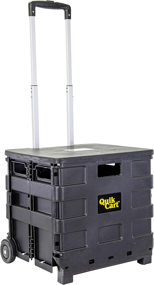 Quik Cart Sport Collapsible Rolling Crate for Teachers and More