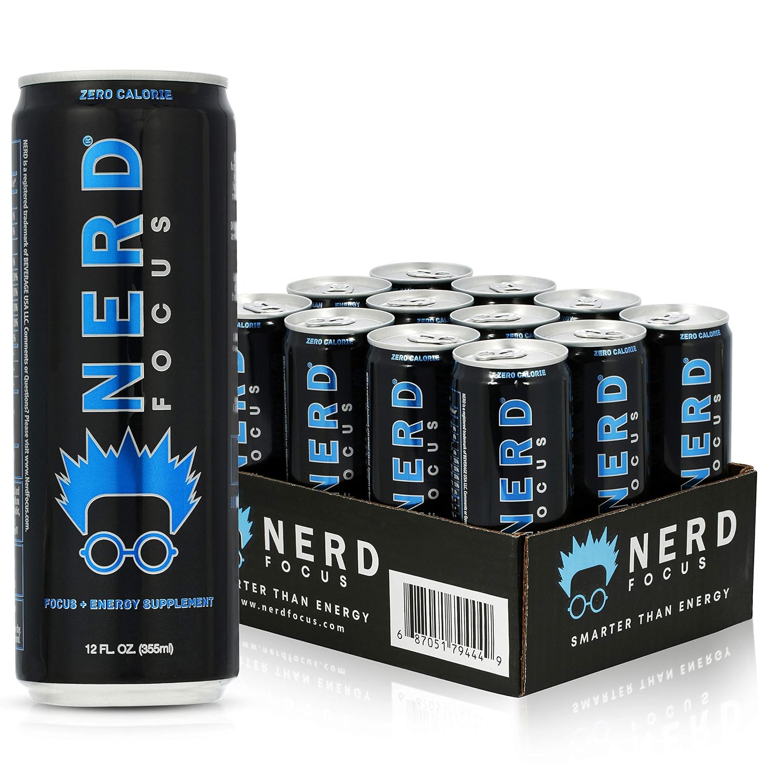 Nerd Focus Zero Calorie Drink for Enhanced Mental Clarity