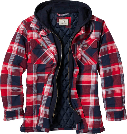 Legendary Whitetails Men's Plaid Flannel Shirt Jacket for Comfort