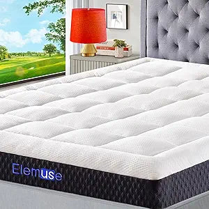 ELEMUSE Twin Mattress 5 Inch Cooling Gel Memory Foam Comfort