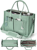 FIORETTO Canvas Tote Bag for Women with Zipper Closure - Organized 2