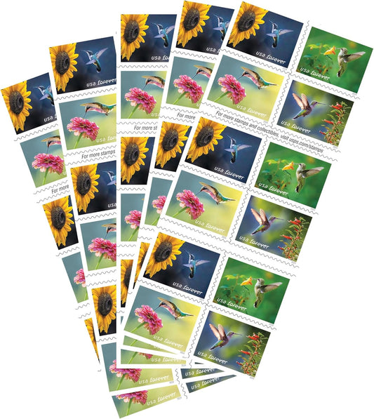 Garden Delights 100 Postage Stamps 2024 Edition for Collectors