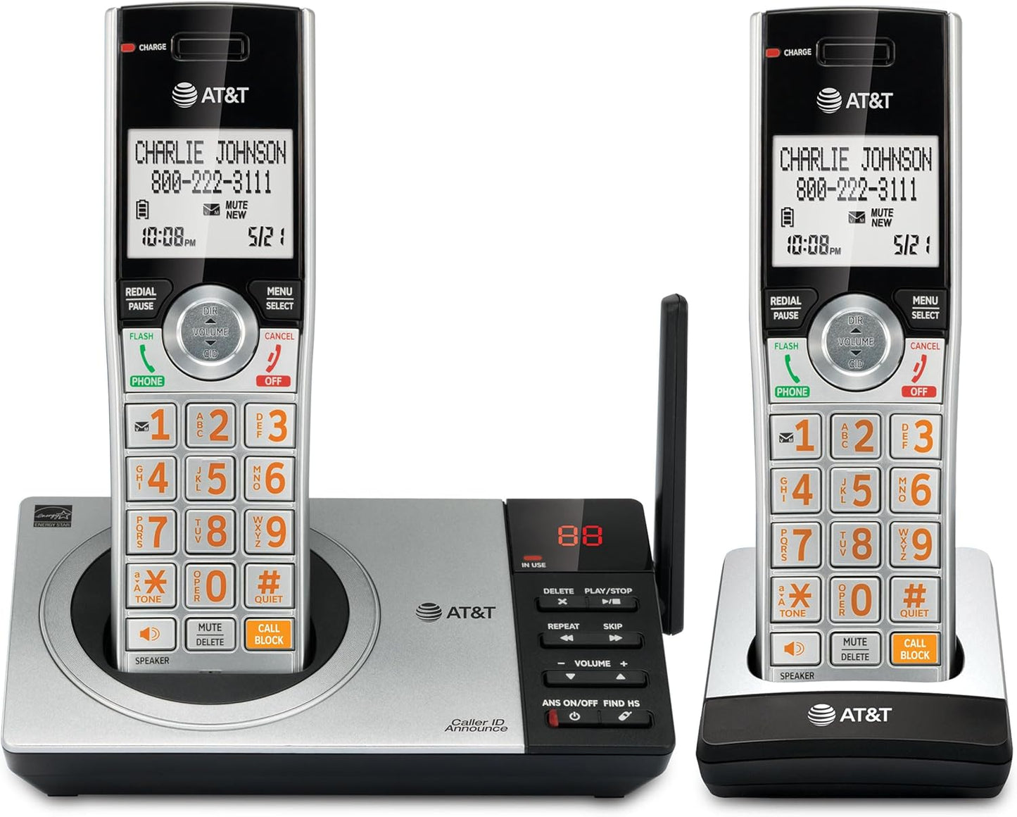 AT&T CL82207 Cordless Phone with Long Range and Call Blocking