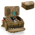 Tactical Pistol Range Bag with 4 Pistol Cases - Durable, High Capacity
