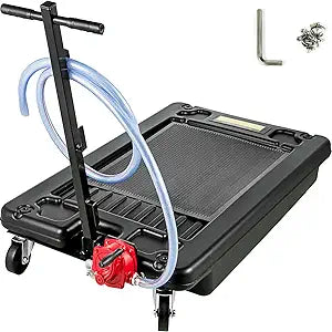 VEVOR Low Profile Oil Drain Pan with Pump for Easy Oil Changes