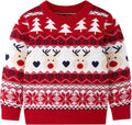 Toddle Baby Girl Boy Christmas Sweater Sweatshirt - Warm Knit Crewneck
