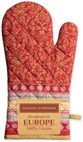 Maison d' Hermine 100% Cotton Cooking Gloves - Heat Resistant for BBQ, Baking & More! - Sofia