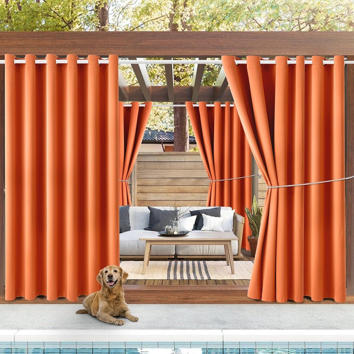 DIVA EN CAMINO DEC Outdoor Patio Curtain Waterproof Thermal Insulated