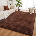 Fluffy 5x8 Shag Area Rug for Bedroom Living Room - Soft, Non-Slip