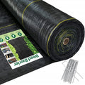8ft x100ft Black Weed Barrier Landscape Fabric - Heavy Duty Permeable