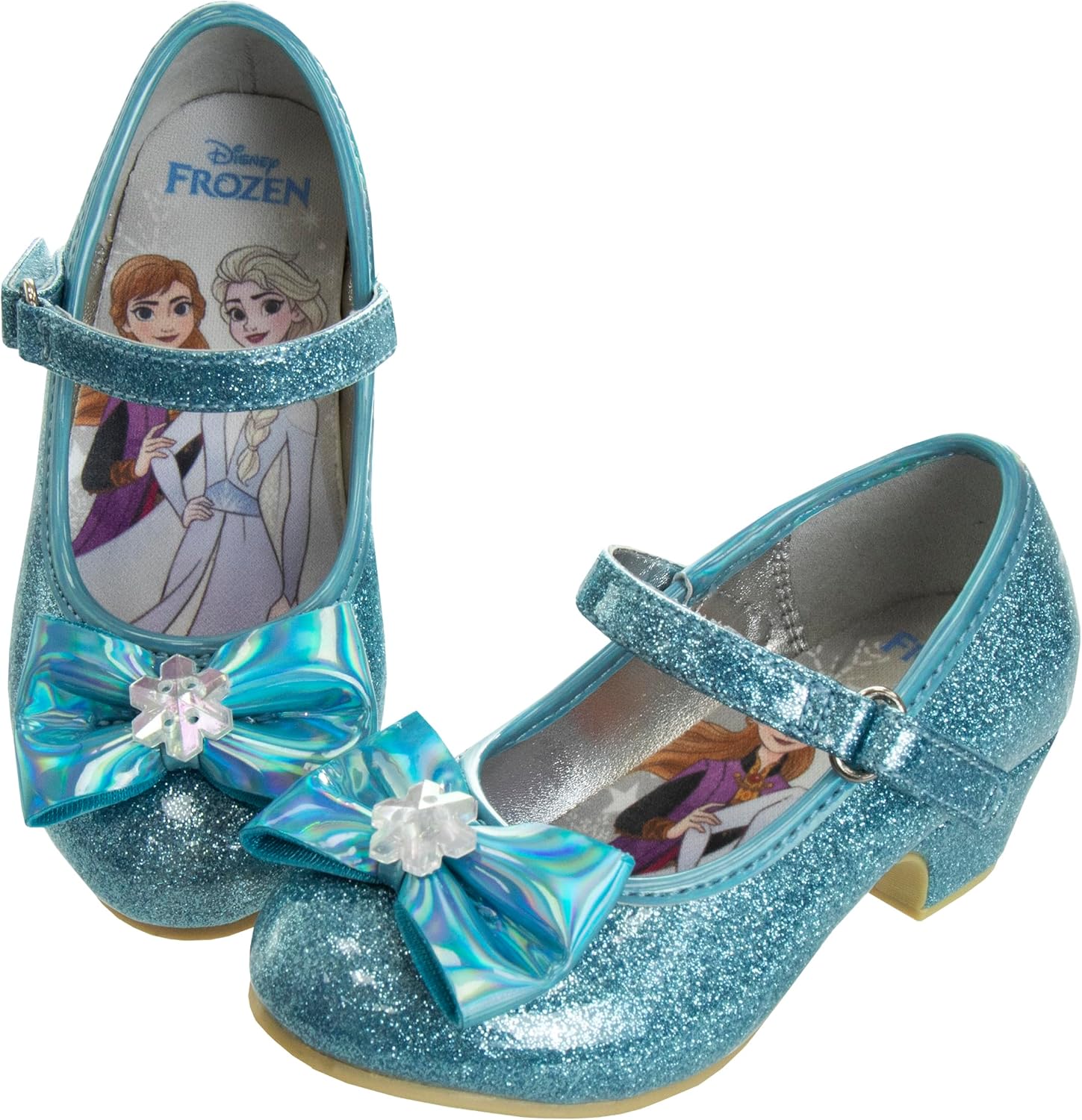 Frozen Toddler Girls Mary Jane Flat Pump Strap with Bow Shoes