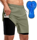 Men's Mountain Bike Shorts with 3D Pad - Loose Fit Riding Shorts