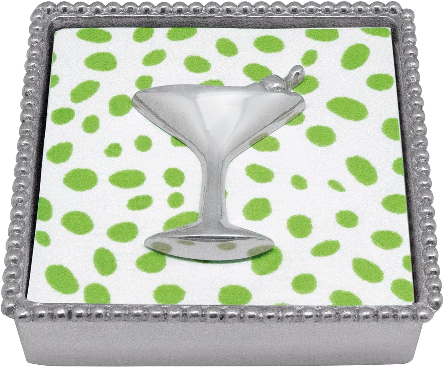 Chic Beaded Napkin Box by MARIPOSA