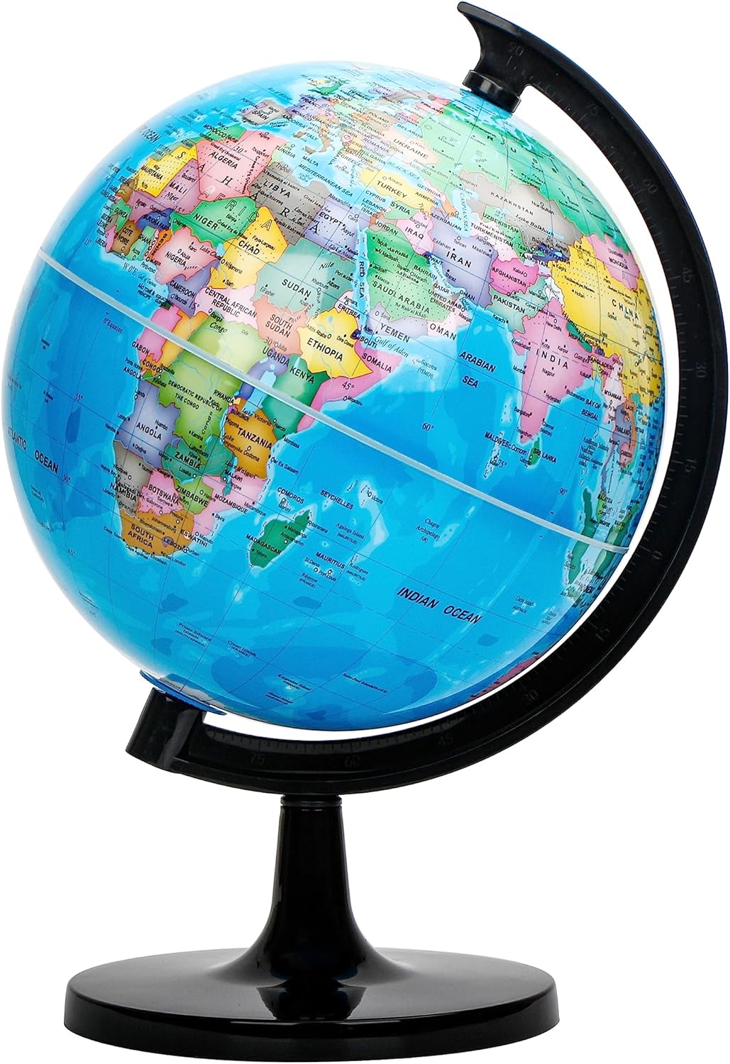 Exerz 10 Inch World Globe - Educational Self Assembled Globe