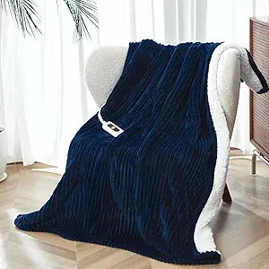 SNUGSUN Heated Blanket Throw - Soft Cozy Electric Heating Blanket
