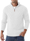 Askdeer Men's Quarter Zip Sweater for Timeless Casual Wear