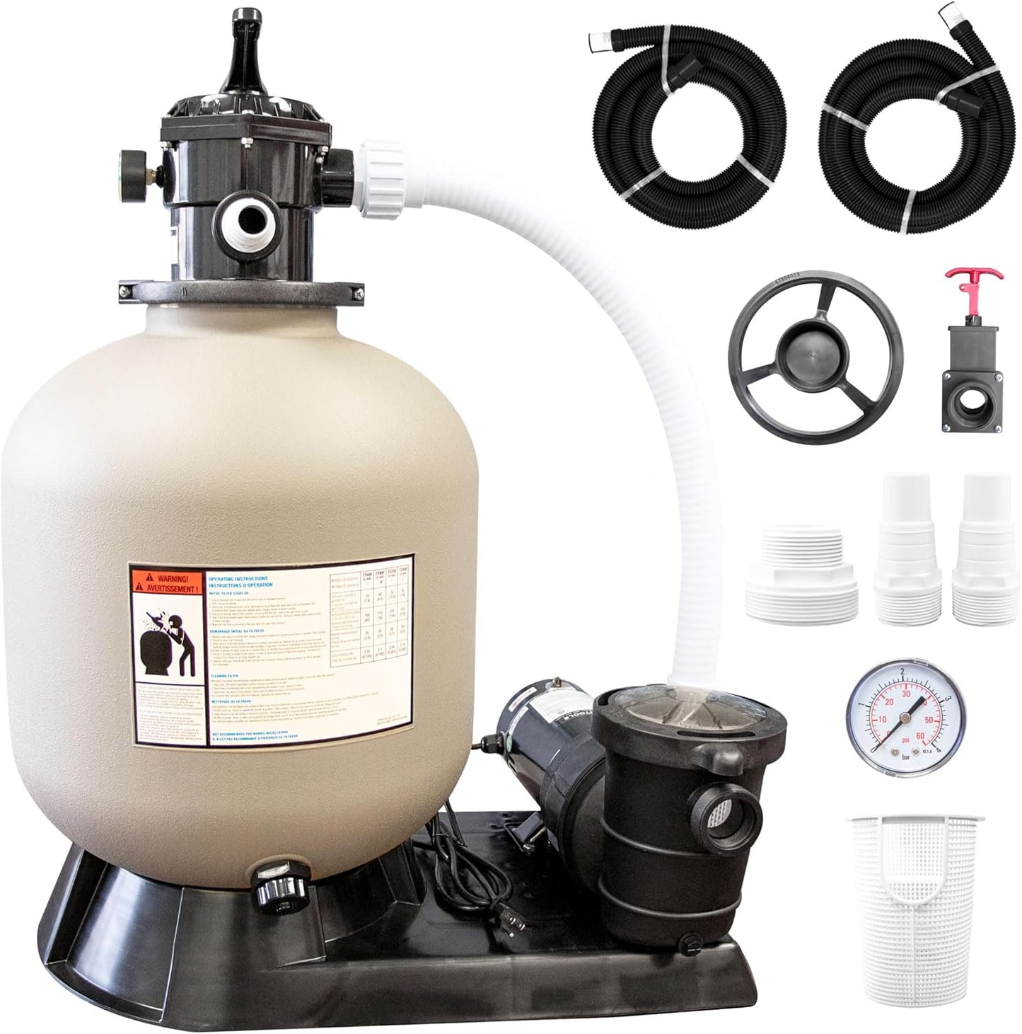 SWIMLINE HYDROTOOLS Pool Sand Filter Pump for Clean Water