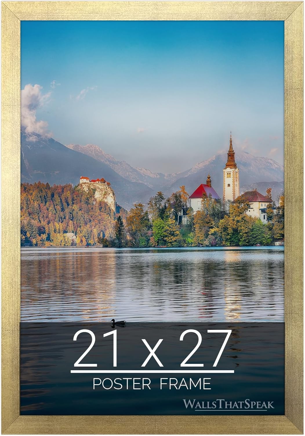 21x27 Gold Picture Frame for Puzzles, Posters, and Photos