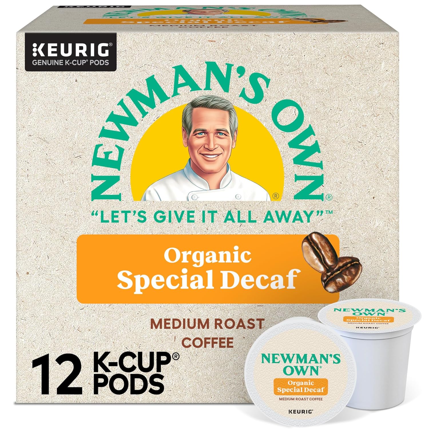 Newman's Own Organics Decaf K-Cup Pods for Smooth Coffee Lovers