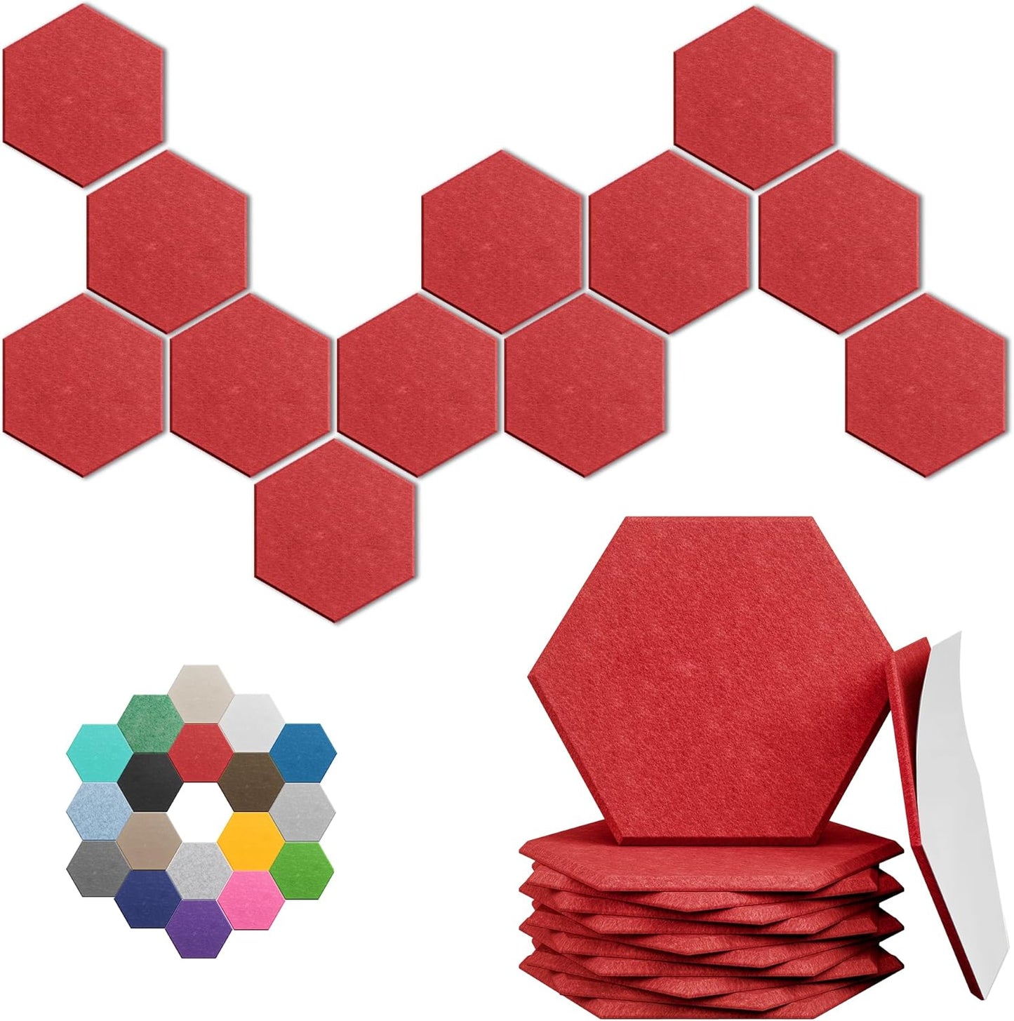 Hexagonal Acoustic Panels for Enhanced Noise Reduction and Style