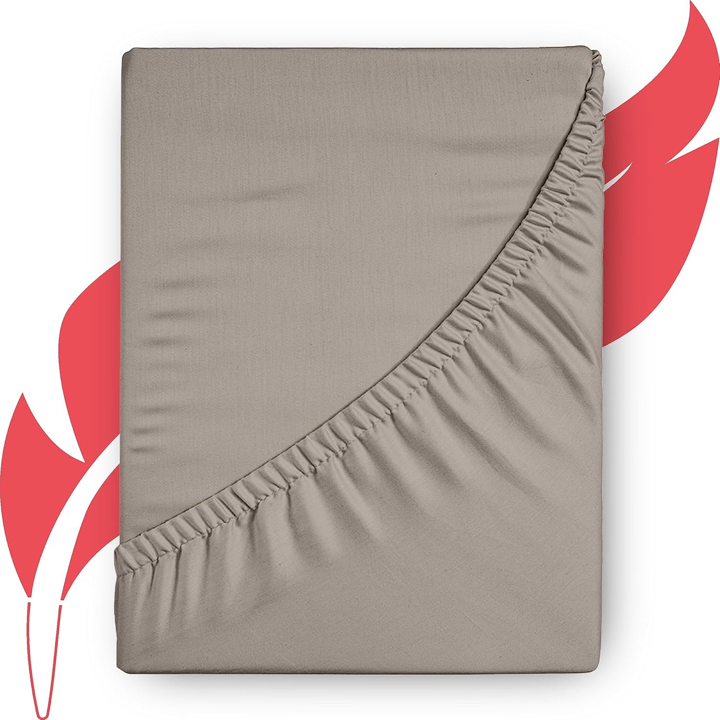 Premium 1000-Thread-Count Egyptian Cotton Queen Fitted Sheet