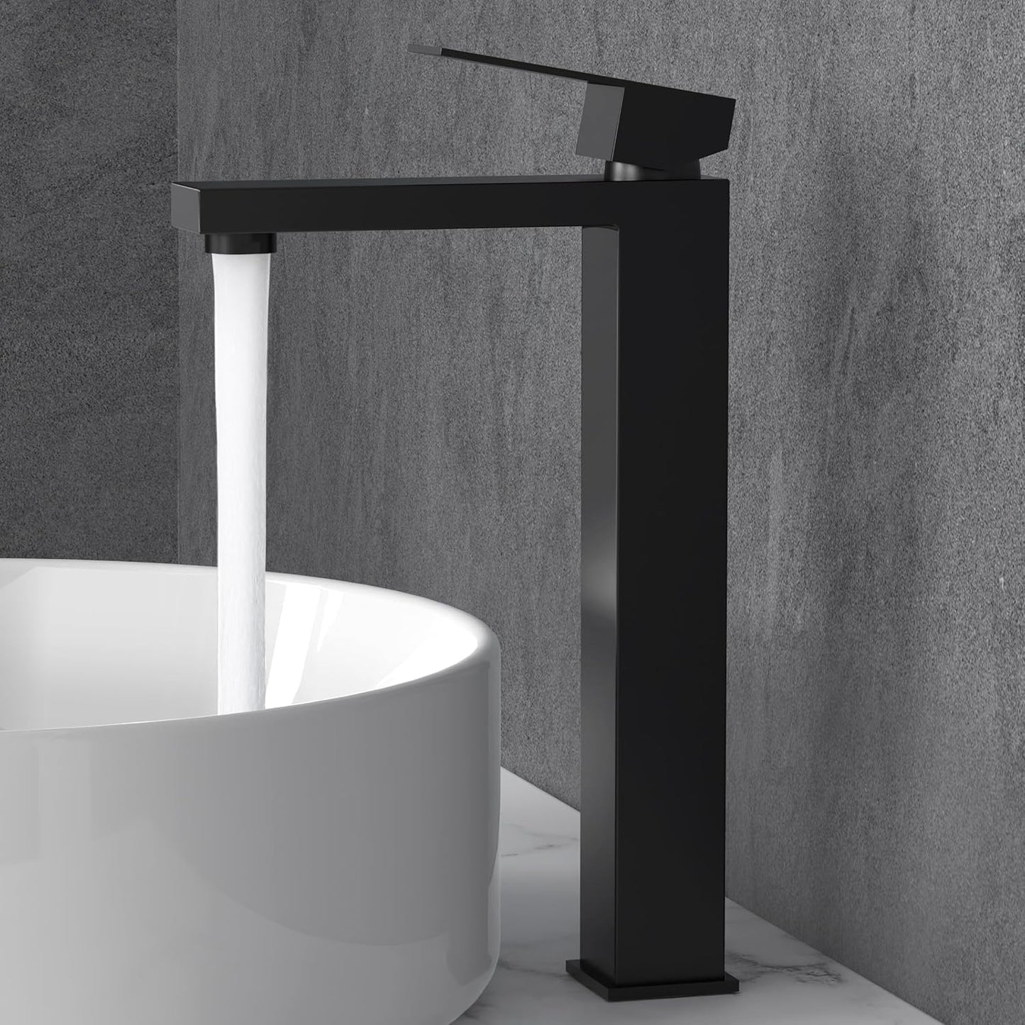 KES Black Vessel Sink Faucet - Stylish and Durable Bathroom Upgrade
