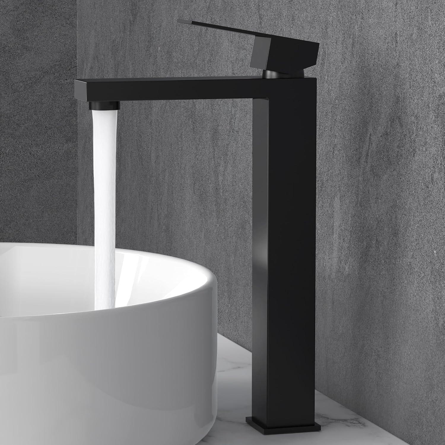 KES Black Vessel Sink Faucet - Stylish and Durable Bathroom Upgrade