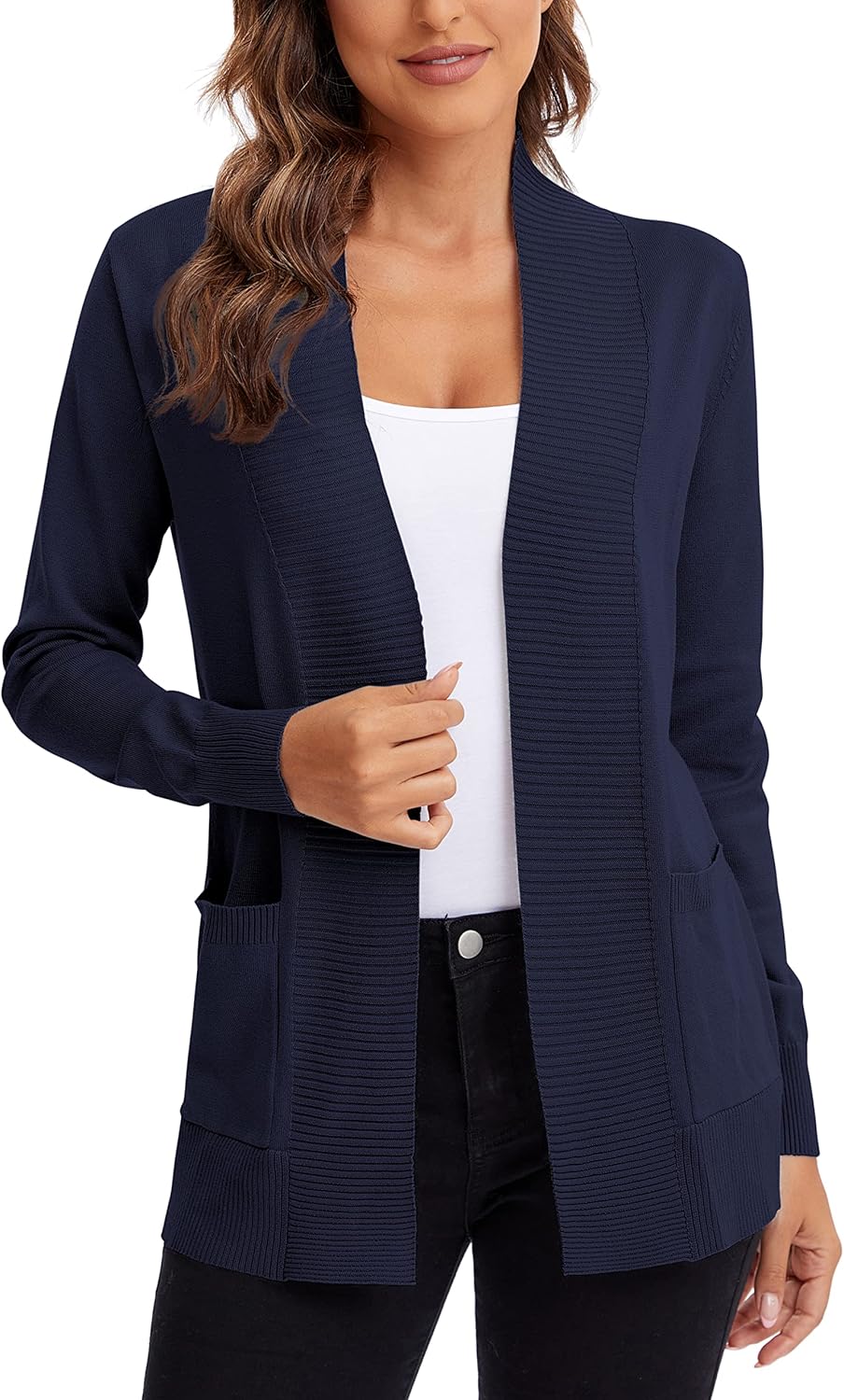 Urban CoCo Women's Lightweight Open Front Cardigan Sweater