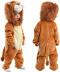 Infants Toddlers Halloween Cosplay Lion Costume - Warm Soft Snowsuit