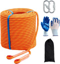 Climbing Rope 10mm 246ft Static Rope - Durable Outdoor Rappelling Rope